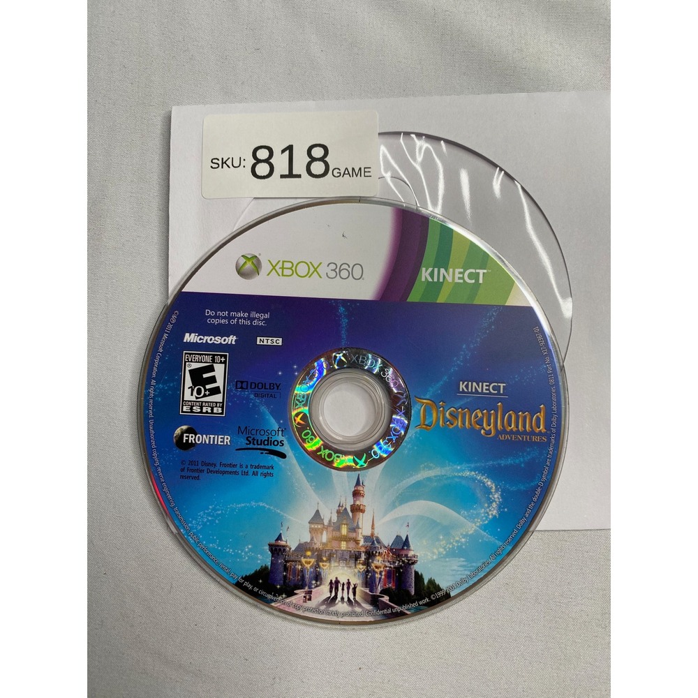 Kinect Disneyland Adventures Microsoft Xbox 360